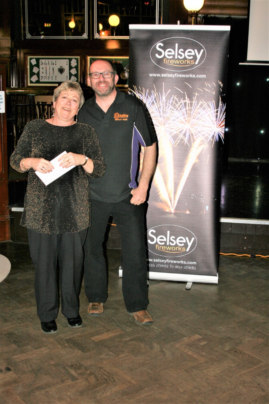 Sue Lintott with Steve Harriot